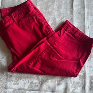 St. John's Bay Bold Red Trousers